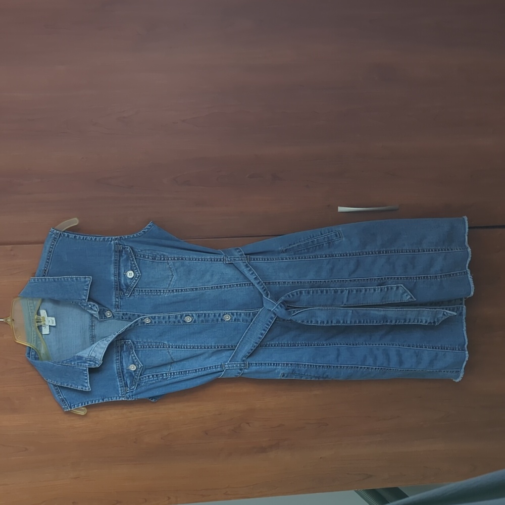 Women's Sleeveless Jean Dress